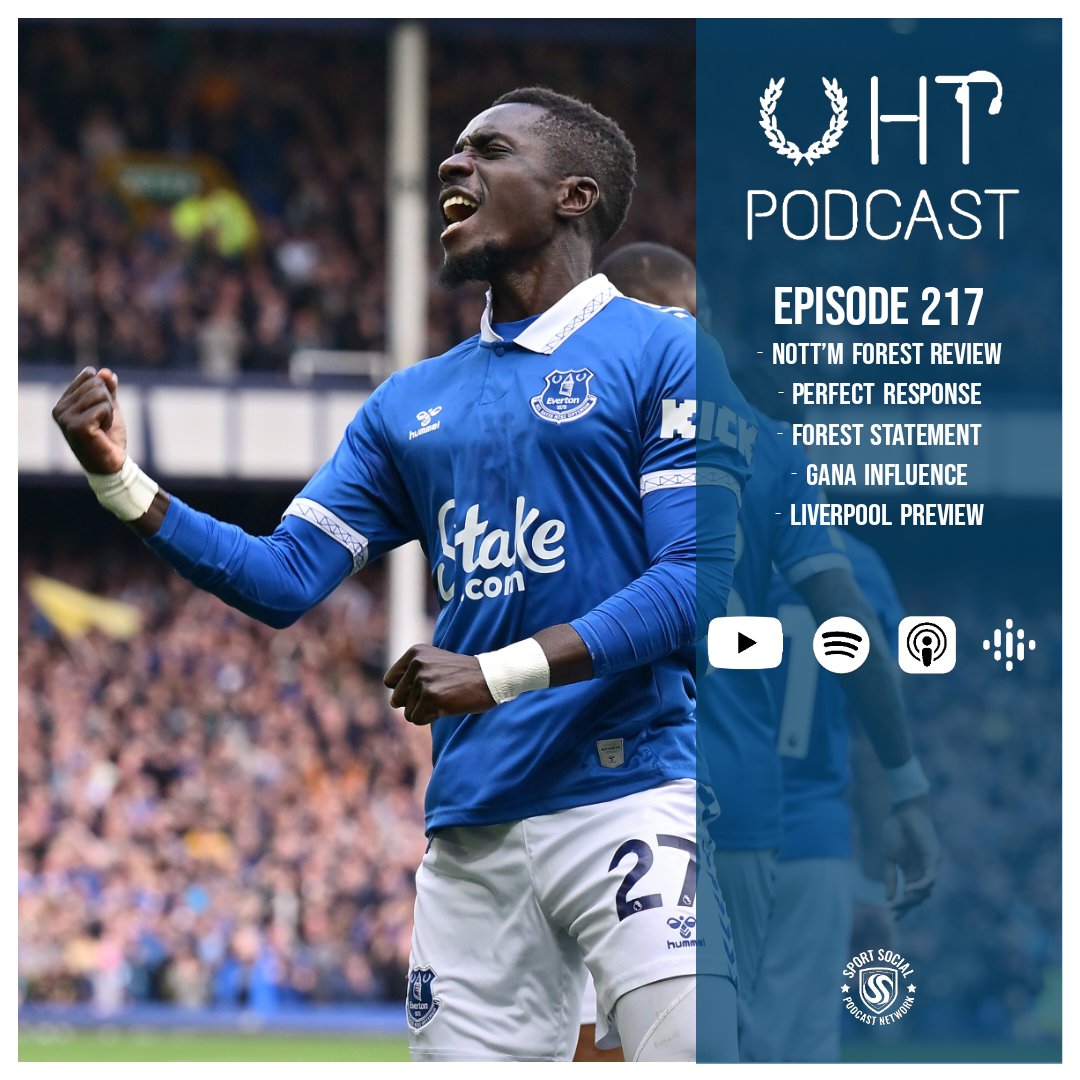 🚨🚨 EPISODE 217 OUT NOW 🚨🚨 @Baines3 and @Sean_Lunt 🔵 Nott'm Forest Review 🔵 Perfect Response 🔵 Forest Statement 😬 🔵 Gana Influence 🔵 Liverpool Preview 🔗 linktr.ee/uhtpodcast #UHTPodcast #EFC #COYB #Everton