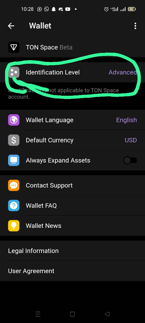 Go to your telegram wallet and do this now, it's compulsory.

Tap on settings and click that identification place.

Verify yourself by sharing your phone number, upload in your ID card(NIN,  voters card) facial verification.

For advanced unlock limit upload Bank Statement of