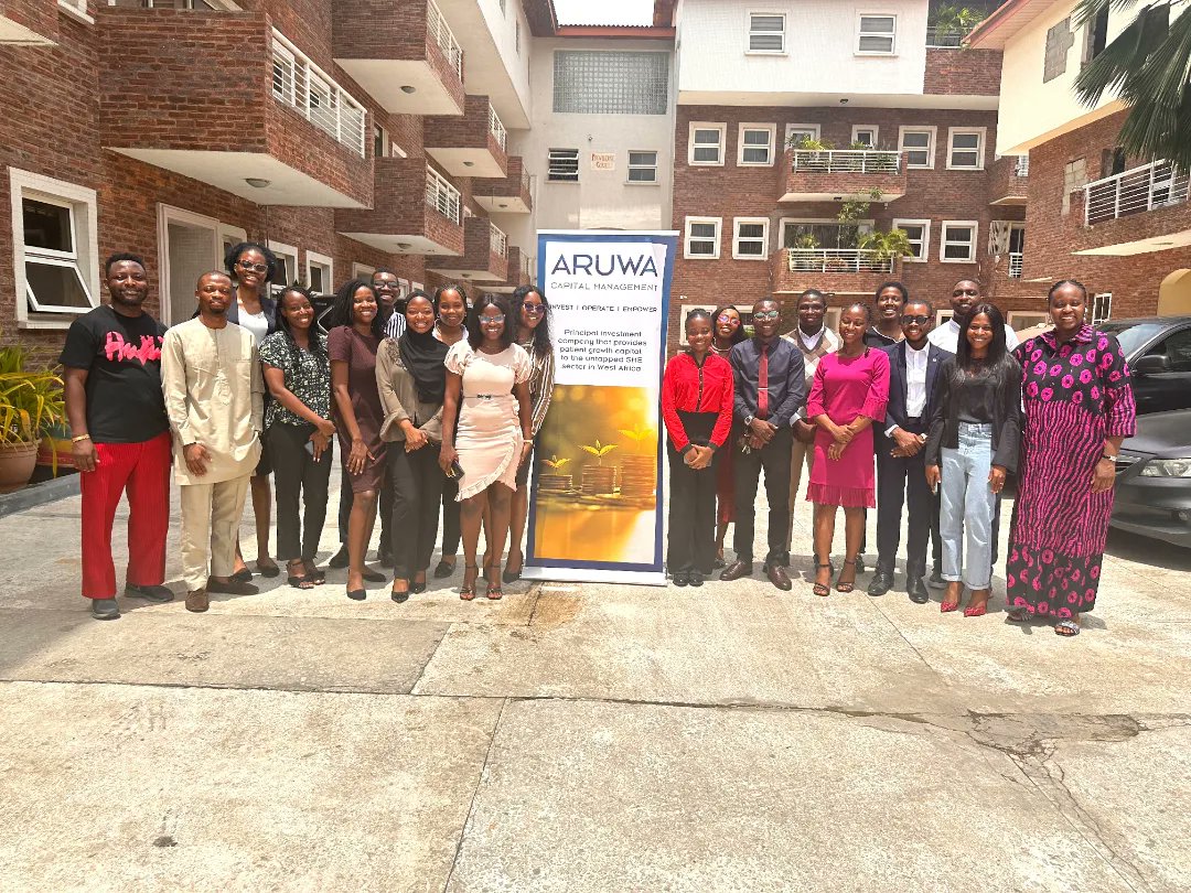 Our members recently had the privilege of visiting @AruwaCapital , a Lagos-based, female-founded & led company specializing in growth equity and impact investments 🥳

Big thanks to the incredible team at @AruwaCapital for sharing their expertise✨

#OfficeVisit #ImpactInvesting