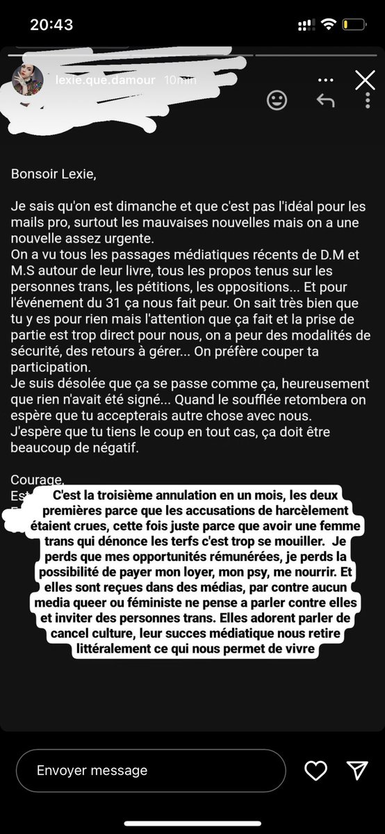 stellanticops_'s tweet photo. genre ça c’est normal ???? y’a une offensive contre les personnes trans et vous nous lâcher pour sauver vos petits cul ??? https://t.co/eFcEeibQ1U