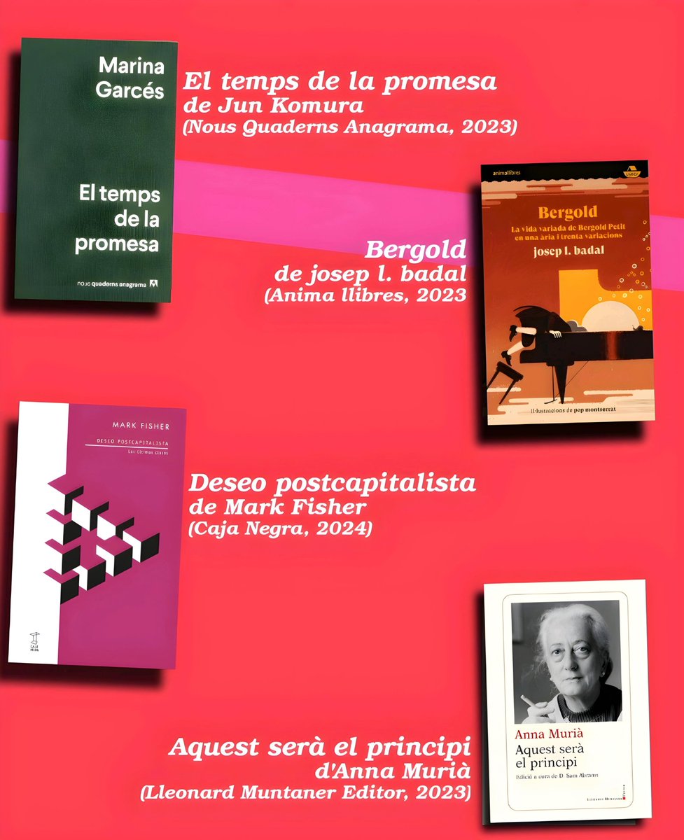 I tanquem la ronda de recomanacions literàries de Sant Jordi amb la tria feta per na Laia. Una selecció que combina assaig, poesia i narrativa, tres de les seccions de Synusia on, sens dubte, na Laia ha deixat més empremta!