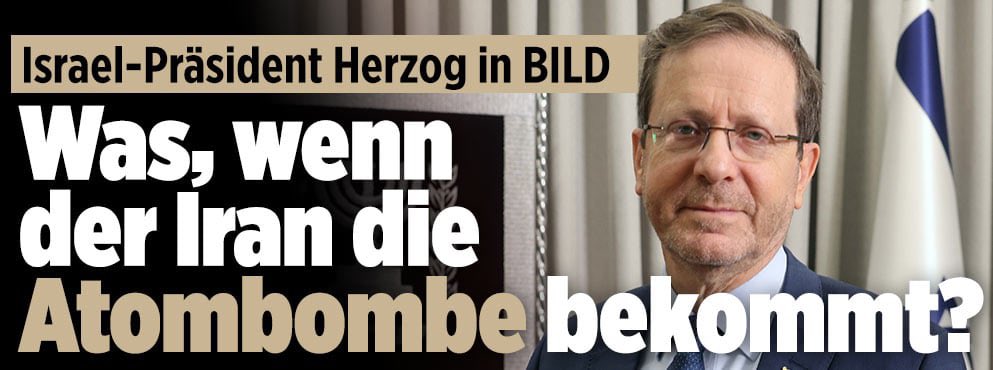 Exklusiv-Interview mit dem israelischen Präsidenten @Isaac_Herzog - Der heftige iranische Angriff auf Israel sei ein Signal an Europa. „Wenn sie nicht aufwachen und so stark wie möglich sind und dieses Imperium des Bösen mit der Koalition bekämpfen, die sie in der Nato haben,