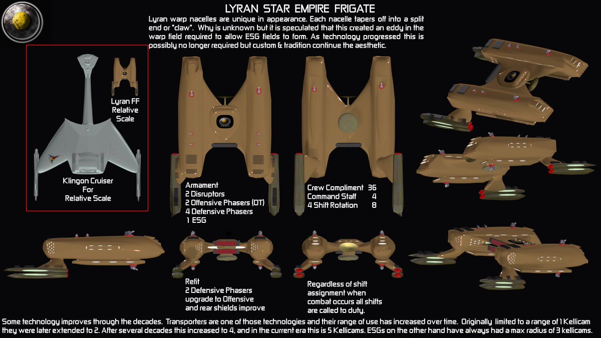 Lyran Frigate #Lyran #SFB #StarTrek #trekyards @trekyards patreon.com/SFB_Addict Browse my X profile Media link for more