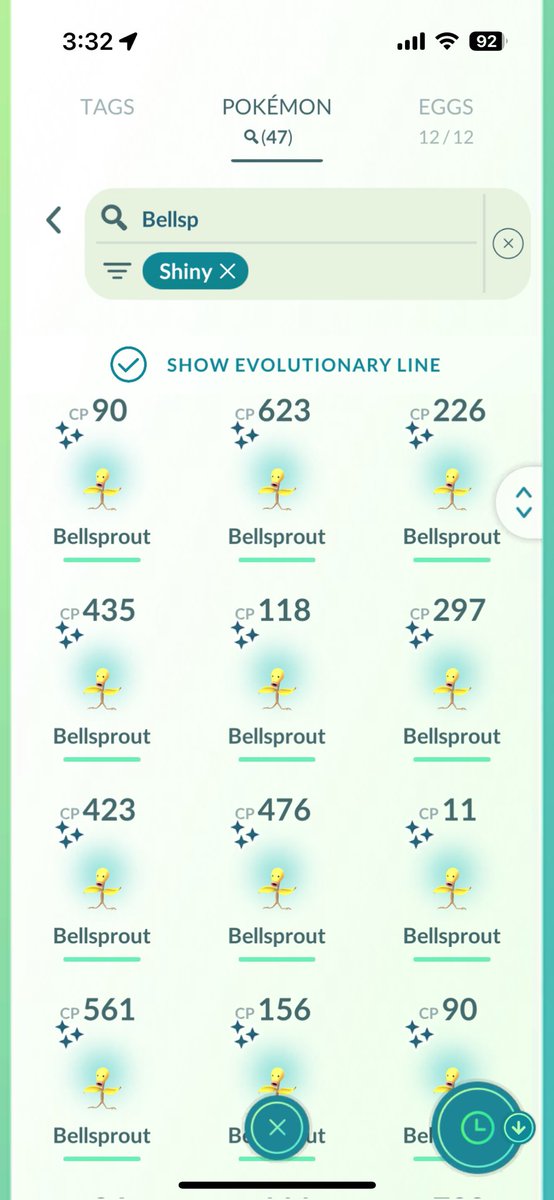 My #bellsprout #communityday recap

Catches: 1161
Xp: 1,170,950
Dust: 519,663
Wb: ❌
SR: ✅
✨: 47 
💯: 2

Not everyone’s most exciting #shinypokemon it seemed, but I had previously only gotten one through trade so I was hype for it despite how tired I am lately 😴
#pokemon