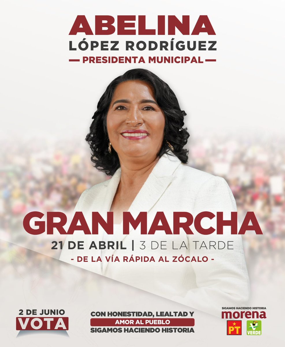 Todo el apoyo a @AbelinaLopezR , porque he visto el trabajo que realiza con la gente, en las comunidades, en las emergencias, siempre comprometida y en kilométricas jornadas de recorridos! El arraigo con la gente de #Acapulco no se compra, @AbelinaLopezR lo tiene porque