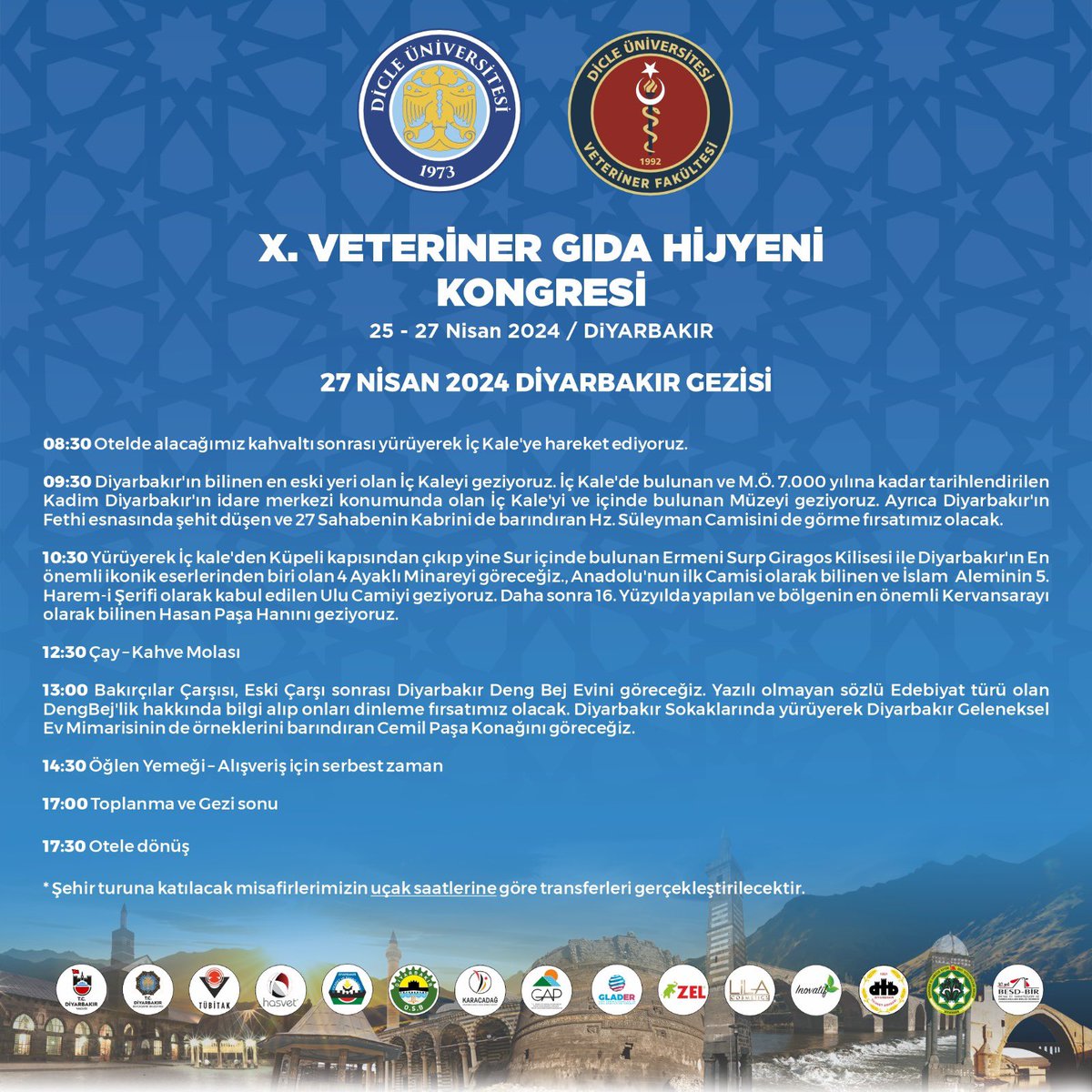 vetgidakongresi's tweet photo. X. Veteriner Gıda Hijyeni Kongresi (Sosyal Program) https://t.co/l6Ub7mIBwA