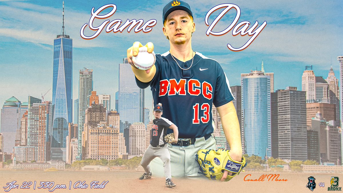 ⚾️ 𝐆𝐀𝐌𝐄𝐃𝐀𝐘 ⚾️

@BMCCBASEBALLNYC battles @CUNYAC foe @BronxAthletics at home at 3⃣:3⃣0⃣ p.m.❗️

Check back with BMCCAthletics.com for the results after.

#StartHereGoAnyWhere | @NJCAABaseball | @bmcc_cuny