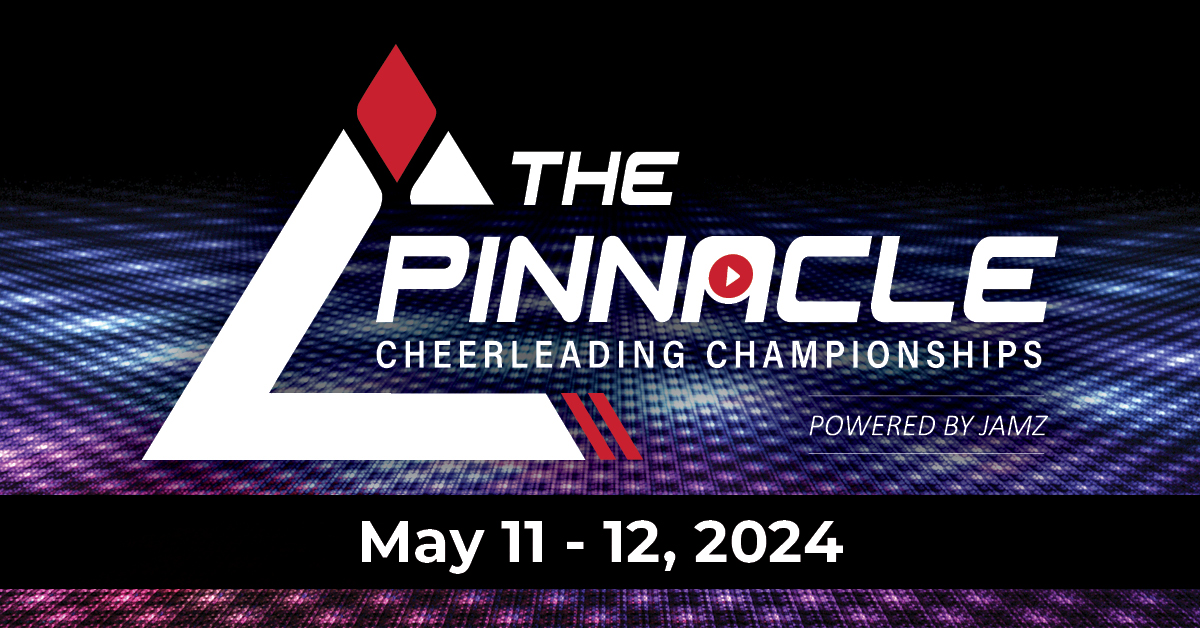 PLAY. PERFORM. INSPIRE. Join us for the 2024 JAMZ Nationals! The Pinnacle Cheerleading Championship returns to the Orleans Arena, May 11-12, 2024. bit.ly/482QUsV