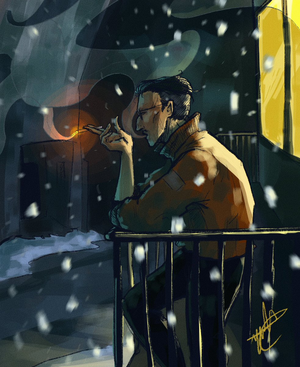 Late cigarette Kim Kitsuragi Disco Elysium