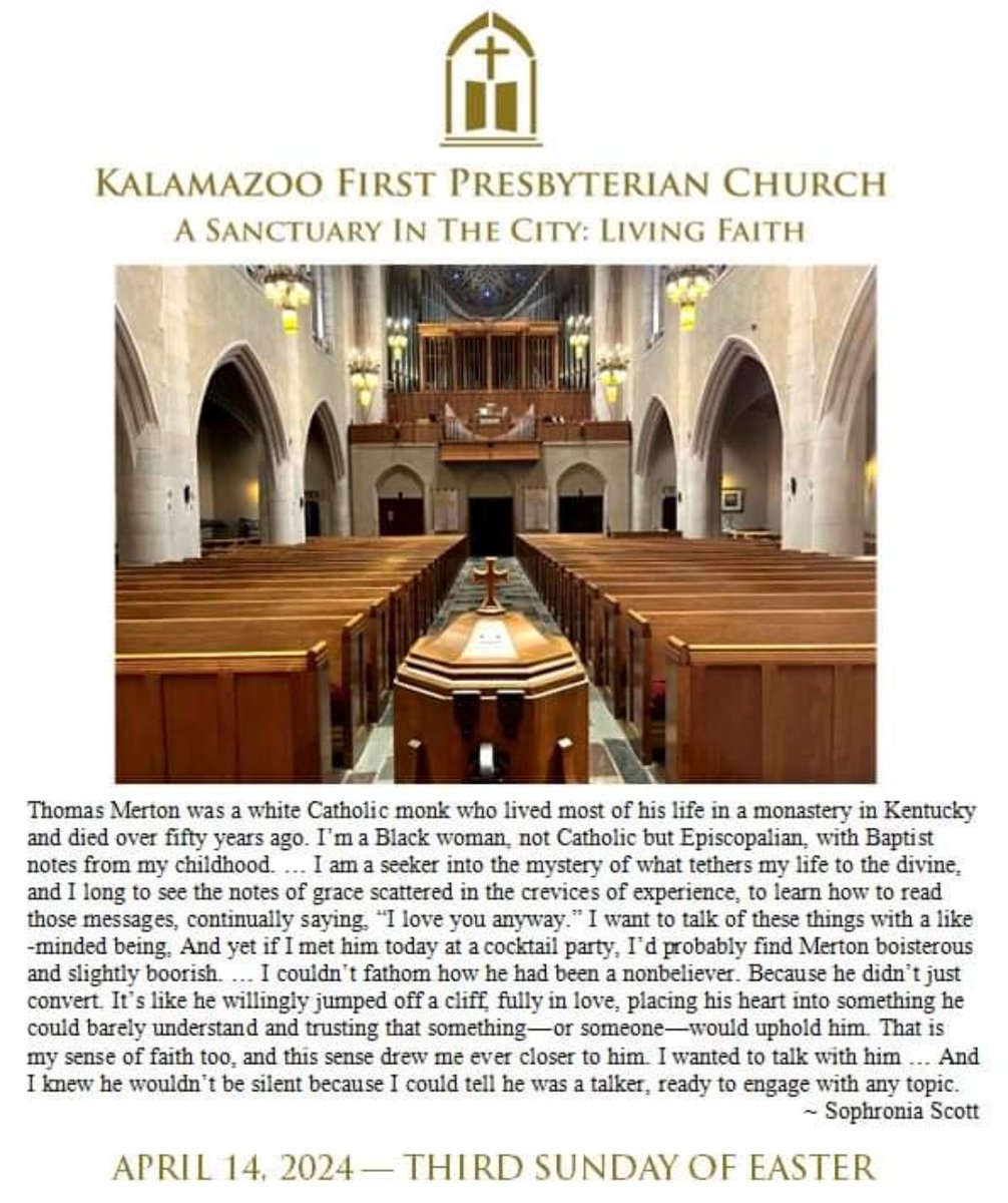 First Presbyterian #Kalamazoo #Michigan A Sanctuary in the City.
#sanctuarySunday 
#Presbyterian #pcusa @SynodCovenant #silentreflection
