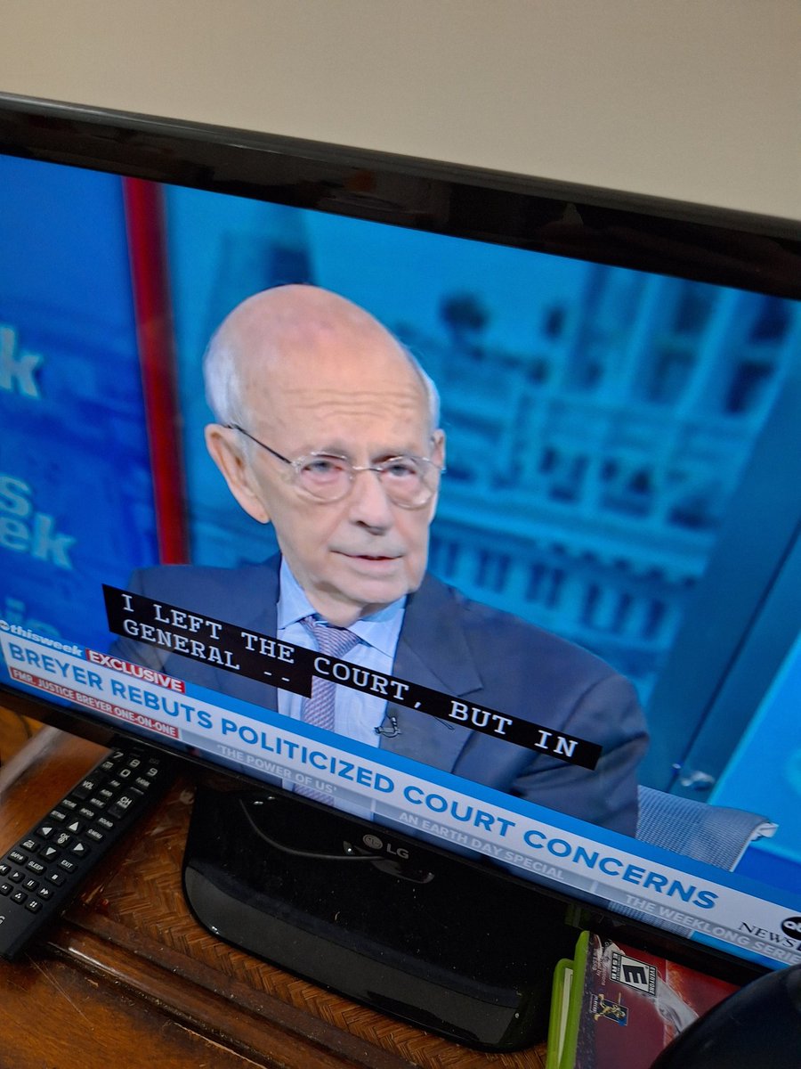 The THREE most brilliant jurists in U.S history are #ThurgoodMarshall #RuthBaderGinsburg and #StephenBreyer Noone else is even in their league. We are so grateful that former #SupremeCourtJustice Breyer is STILL with us at 90 years old! 8 years older than @POTUS @MeetThePress