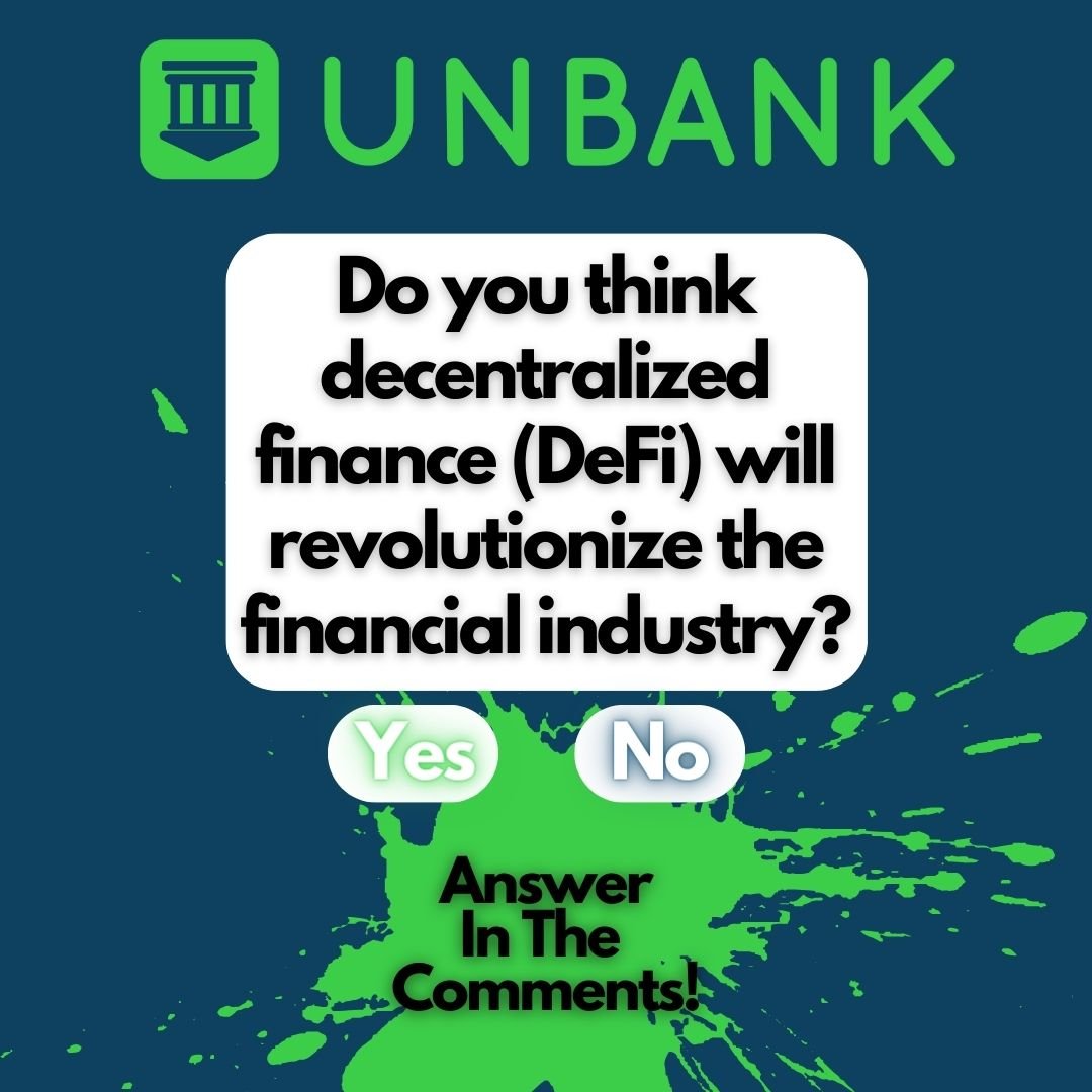 Eager to discover the convenience of Unbank? Drop a yes or no below, and download our app to start managing your finances effortlessly! #poll #vote #question #answer #comment #cryptolearning #unbank