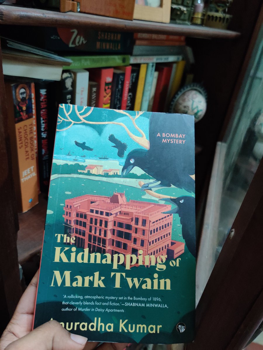 Always so good to add another gem to my Bombay stack of books. #TheKidnappingofMarkTwain by @anuradhakumar01 is rich with dark and beautiful tales from Victorian Bombay, vivid in imagination and brings alive a hotel that has forever captivated my attention.