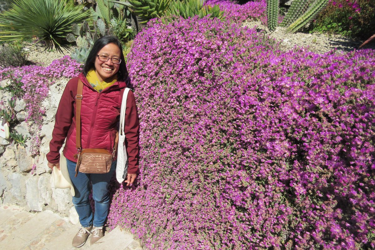 Please, take a picture of me with this wall of pink flowering succulents at the #JardinExotique #EzeVillage #ilovenice #FlowerReport