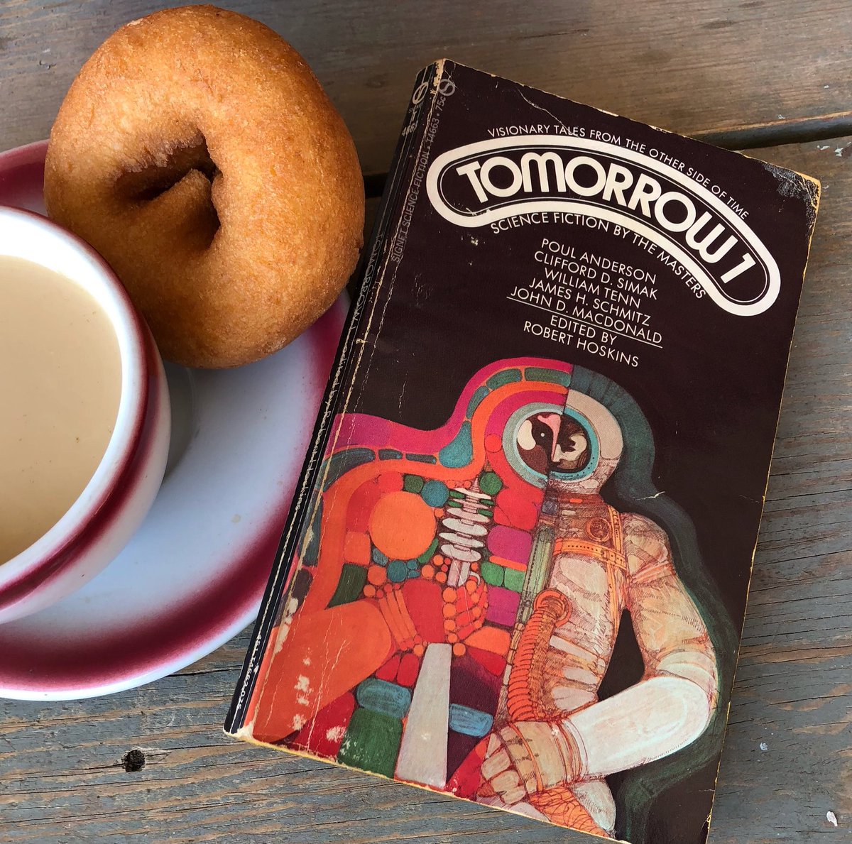 One thing I learned from my mom and dad that has always stuck with me is that during the most difficult of times, even in the thick of it, and when you can, is to fall back into the simple things you love for a few moments. #scifianddonut