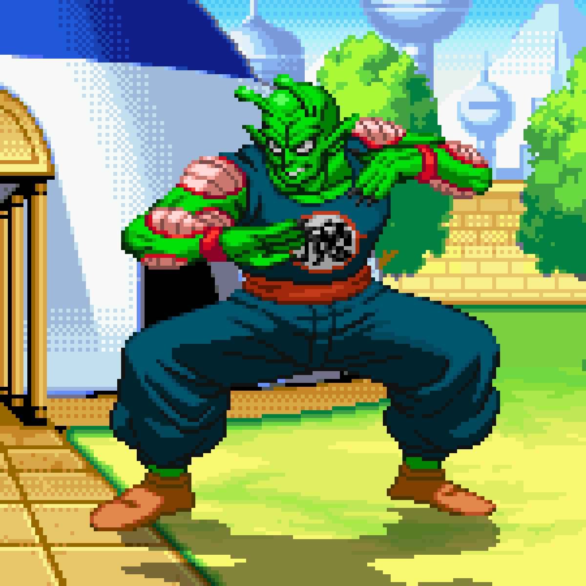 Demon King Piccolo /ピッコロ大魔王 #spritework #pixelart