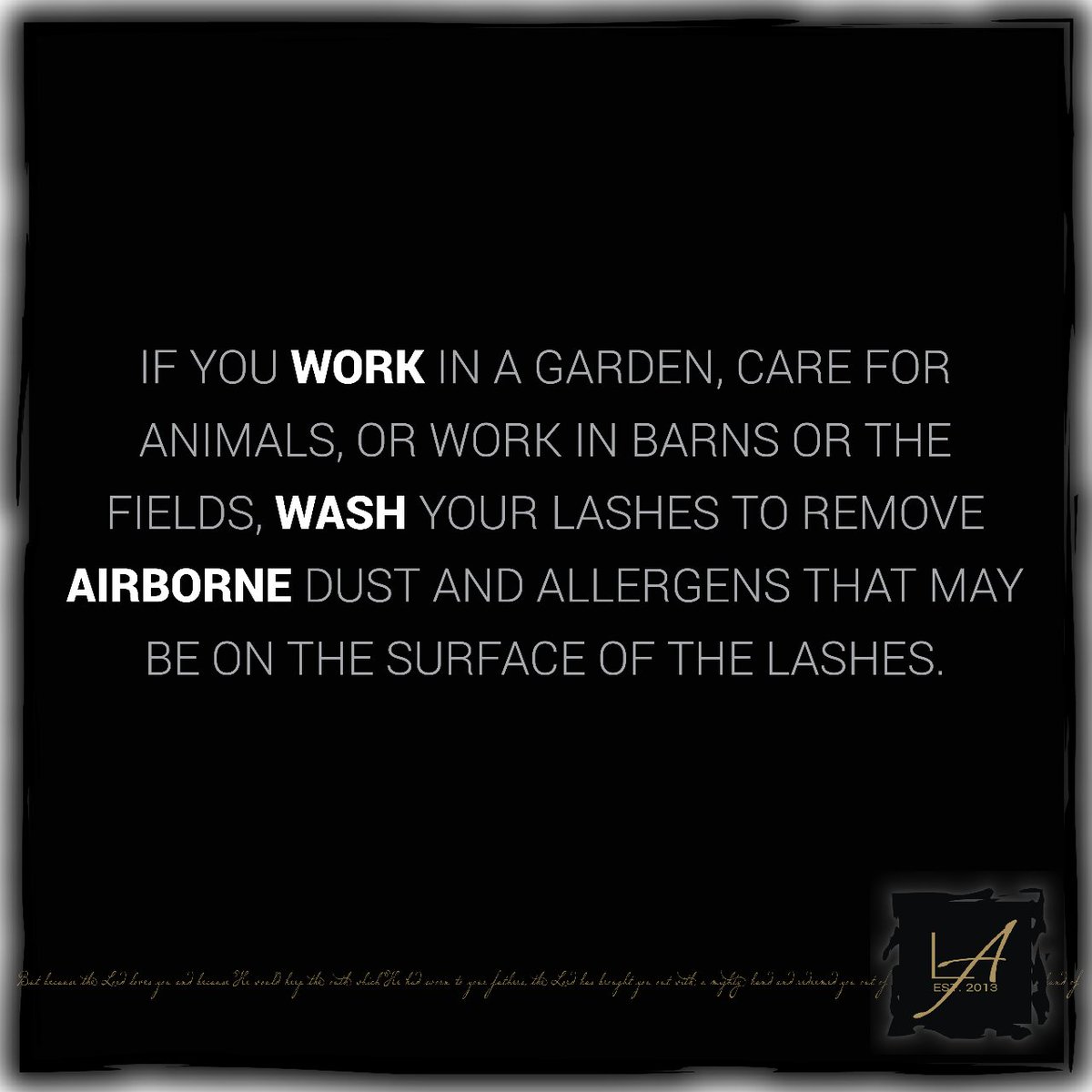 Wash your lashes after working around allergens #azlashtechniciancourse #azlashes #lashes #xtremelashesscottsdale #scottsdalelashes #lashtechnician #lashretentiontips