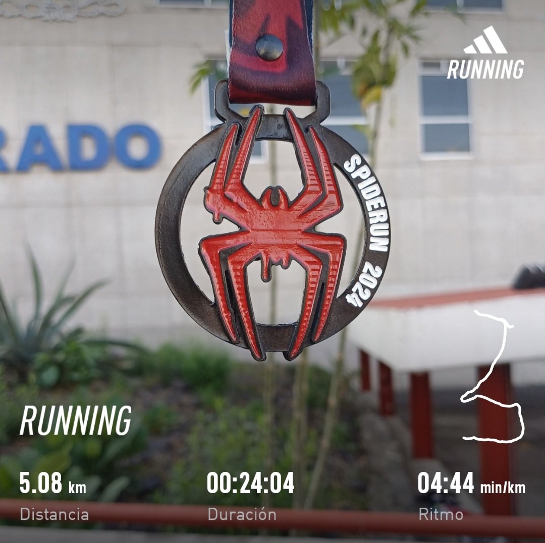 juliobikerun555's tweet photo. Domingo de partida doble... estoy van mood #Virtual y asรญ los kilรณmetros de la #CarreraSpiderRun ๐ท๐จ๐ #5K #SpiderRun ๐ท๐ #CarrerasLaguna #CarrerasMX #SpiderMan . @ManicomioRunner @SumandoKMx #YoElegiCorrer @ComuniRunners @MeEncantaCorrer @logrartusmetas @CorroAMiPaso https://t.co/nGwwKsokaZ