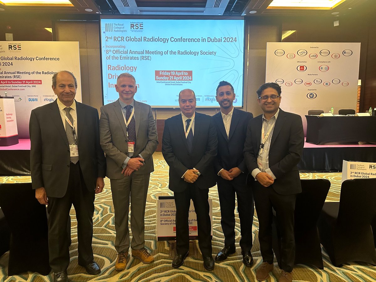Team Uro-Rad RCR Global Conference Dubai 2024. Tarek El-Diasty, Harry Bardgett, Haytham Shebel @balraj_dhesi @Atifkhan321 
#RCRDubai @RCRadiologists @BSUroRad