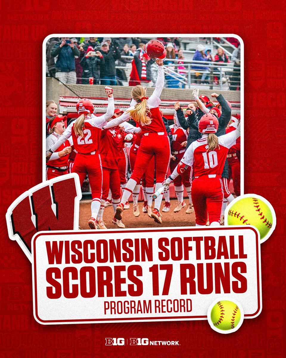 The Badgers had a big day on April 20th against Penn State. 🤯

#B1GSoftball