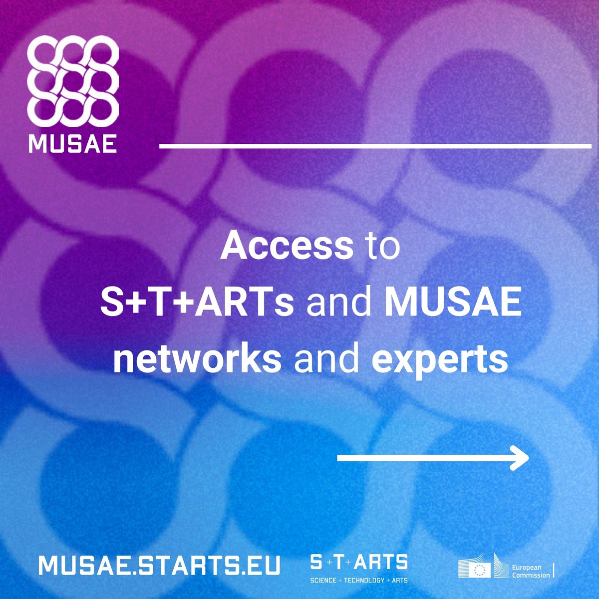 STARTSEU's tweet photo. What will the MUSAE 2nd call offer? Up to €80,000 support for each team (of which 24,000 goes to the artist & up to 56,000 to the SME) -
All info can be found: https://t.co/V0C5CNSGGZ
#musae #startseu #starts #science #tech #art #innovation #etf #polimi #made #gluon #pal #uom https://t.co/lhU9lntK5j