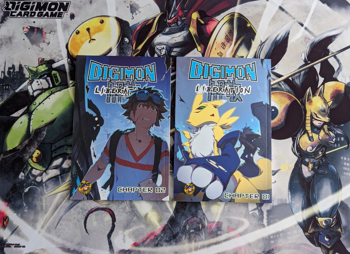 HidekiTenho's tweet photo. To celebrate the milestone of 2000 followers, I will be giving away the last copy of #DigimonLiberation chapter 1 bundled with a copy of chapter 2. All you need to do is like, retweet, and be a follower. The winner will be announced April 28th. The winner will be contacted via DM https://t.co/qFaIngUjgx