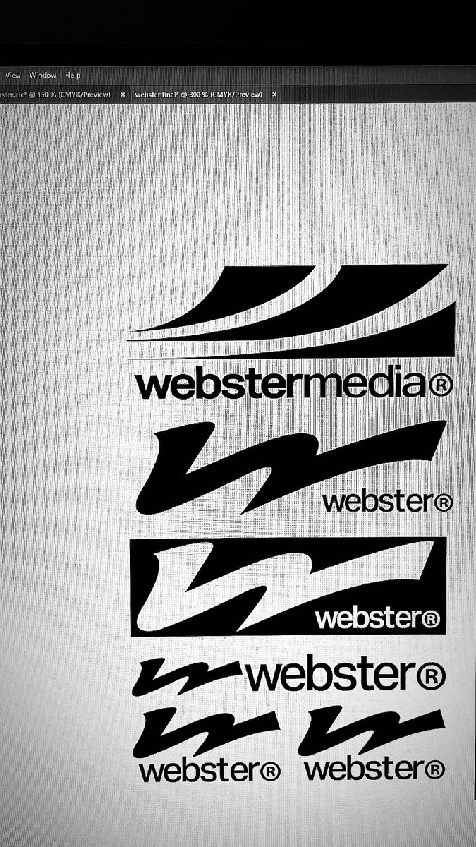 webster logotype wip