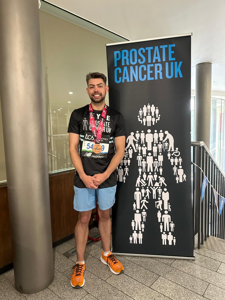 Well done Kyle! Amazing - what a week- back from @felixfengmd lab sunday, winning Westminster STEM medal Monday, poster @ProstateUK conference Wednesday and marathon today! That is dedication...