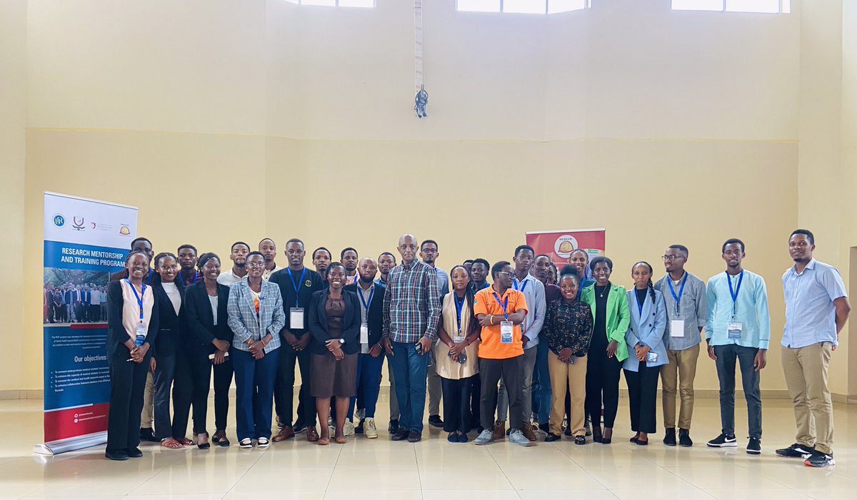 Research Mentorship and Training Program (@researchmentor_) on Twitter photo Kudos to everyone who joined us.
Your presence and engagement made it a success.
#Researchproposalpresentation was a great success!
Looking forward to more.
<a href="/Uni_Rwanda/">University of Rwanda</a> <a href="/ughe_org/">University of Global Health Equity</a> <a href="/ASOMEHealth/">ASOME Health</a> <a href="/RwandaHealth/">Ministry of Health | Rwanda</a> <a href="/RBCRwanda/">Rwanda Biomedical Centre</a> <a href="/WHORwanda/">WHO Rwanda</a> Kudos to everyone who joined us.
Your presence and engagement made it a success.
#Researchproposalpresentation was a great success!
Looking forward to more.
<a href="/Uni_Rwanda/">University of Rwanda</a> <a href="/ughe_org/">University of Global Health Equity</a> <a href="/ASOMEHealth/">ASOME Health</a> <a href="/RwandaHealth/">Ministry of Health | Rwanda</a> <a href="/RBCRwanda/">Rwanda Biomedical Centre</a> <a href="/WHORwanda/">WHO Rwanda</a>