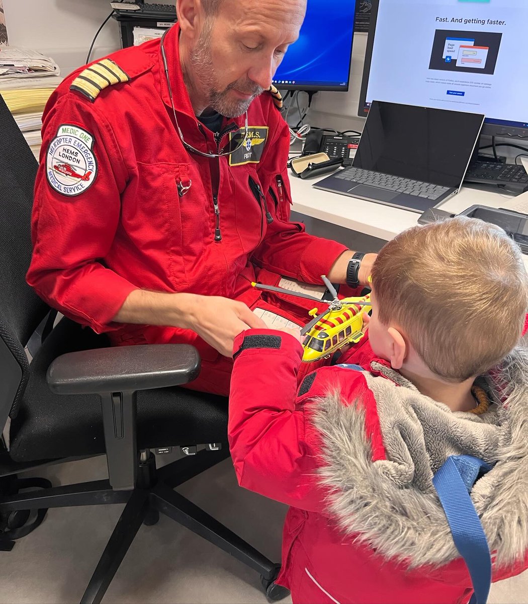 Very grateful for being able to take my little boys to see “Mummy’s red Helicopter” today. Elliott wanted to know where all the plasters were stored (I think I can still remember the exact amount and location)! And sorry @Capt_Dude he broke your (toy) helicopter! 🚁