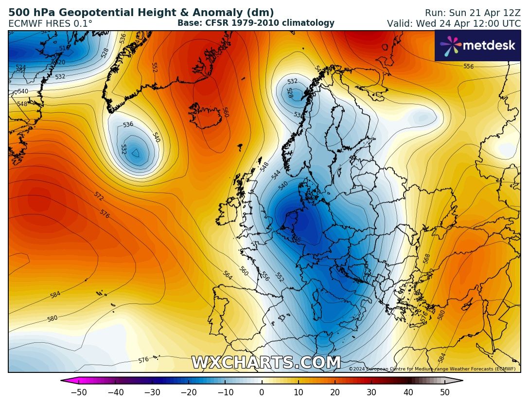 A brief bite of winter tomorrow as some light rain moves southwards, supressing temperatures to the mid single digits for central areas. However turning brighter from Tuesday, but likely remaining showery with low pressure nearby. Temperatures recovering slowly. #ukweather