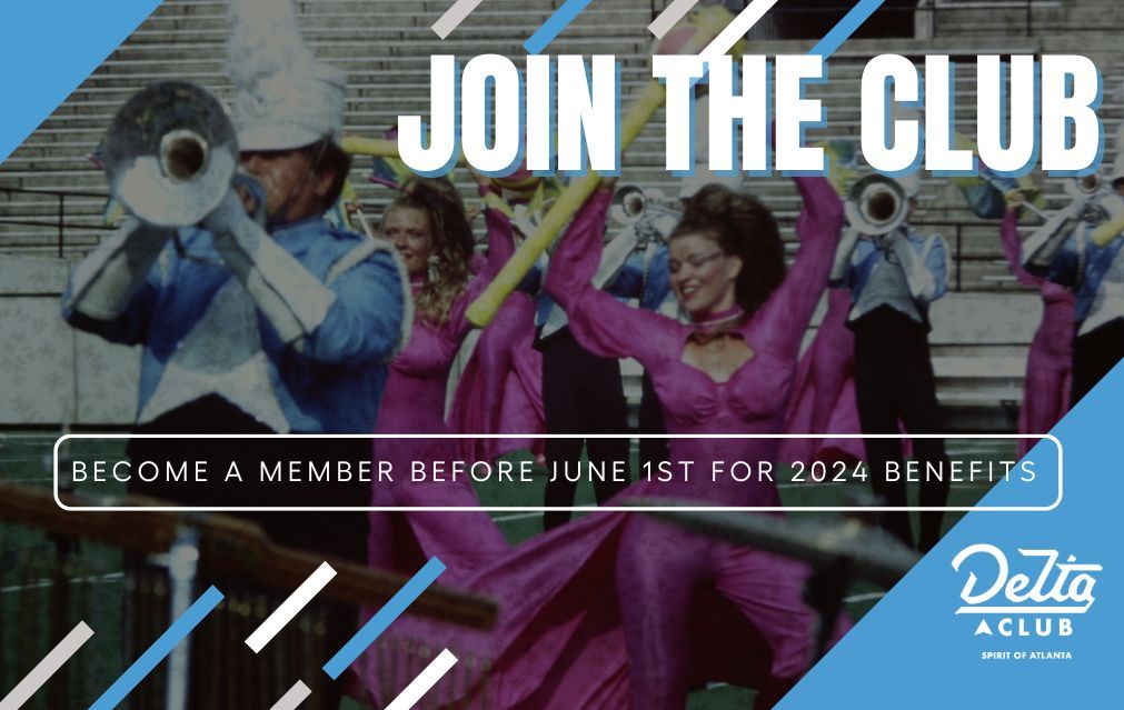 SpiritofAtlanta's tweet photo. There's still time to join the Delta Club! Join before June 1st to get exclusive 2024 benefits!

What are you waiting for? Click the link below to join now!
https://t.co/85NVnK3CMG 

#DCI #SOA #SpiritofAtlanta #DeltaClub https://t.co/4TmuOiekJI
