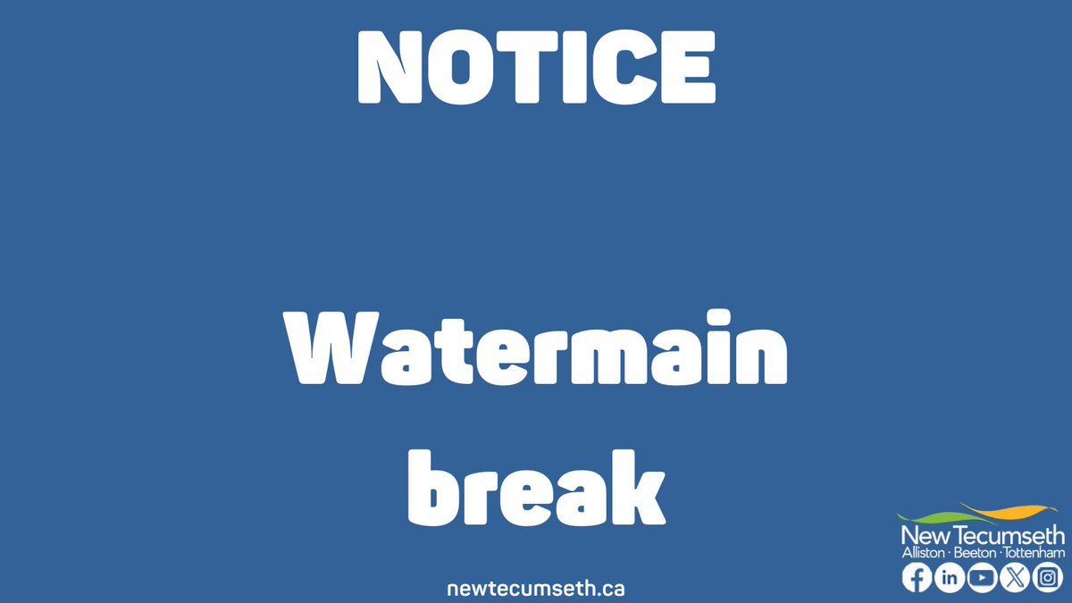 Queen Street South in Tottenham is closed for large vehicles from 3rd Line to Mill Street and for normal traffic from Brown Street to Lionel Stone Avenue East. Updates will be posted through this post. Thank you for your patience.