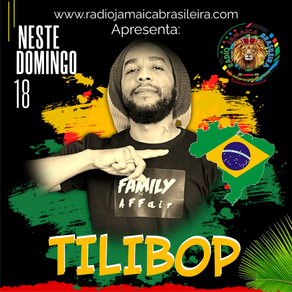 Especial com o jamaicano TILIBOP, 21/04/2024 às 18h
Acesse nosso site, siga-nos em nossas redes sociais, baixe nossos App disponíveis nas principais lojas de aplicativos, ouça nossa programação 24h/dia através do nosso portal radiojamaicabrasileira.com