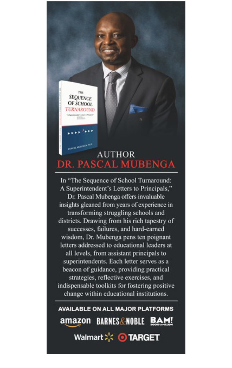 The Sequence of School Turnaround: 'A Superintendent's Letters to Principals' a.co/d/1EnExXK @NELA_NCSU @ncsupers @NCCUSOE @CBosembe