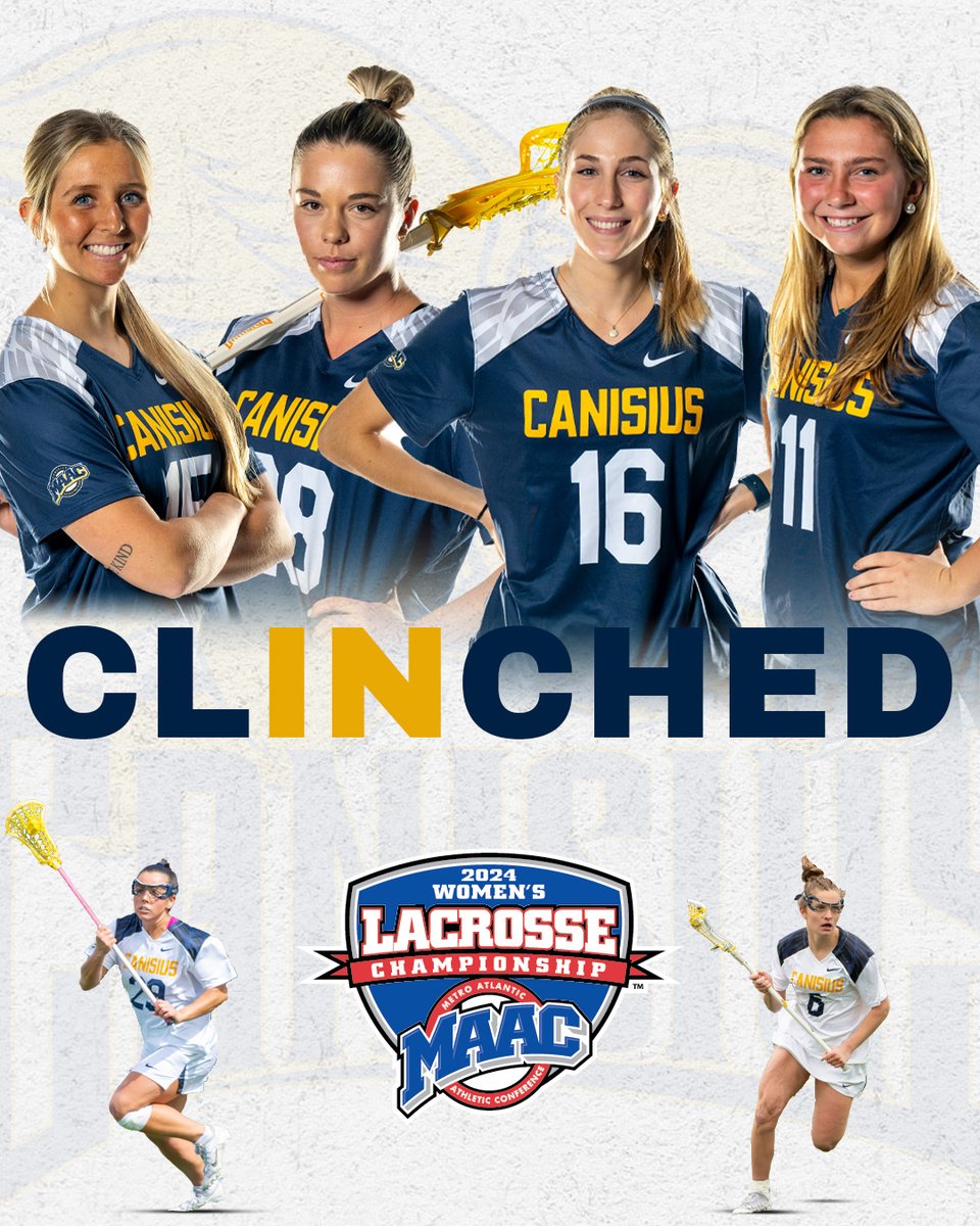 CanisiusWLAX's tweet photo. Ticket Punched. 🎟️🥍

#Griffs | #MAACLax https://t.co/mVDtFpfycS