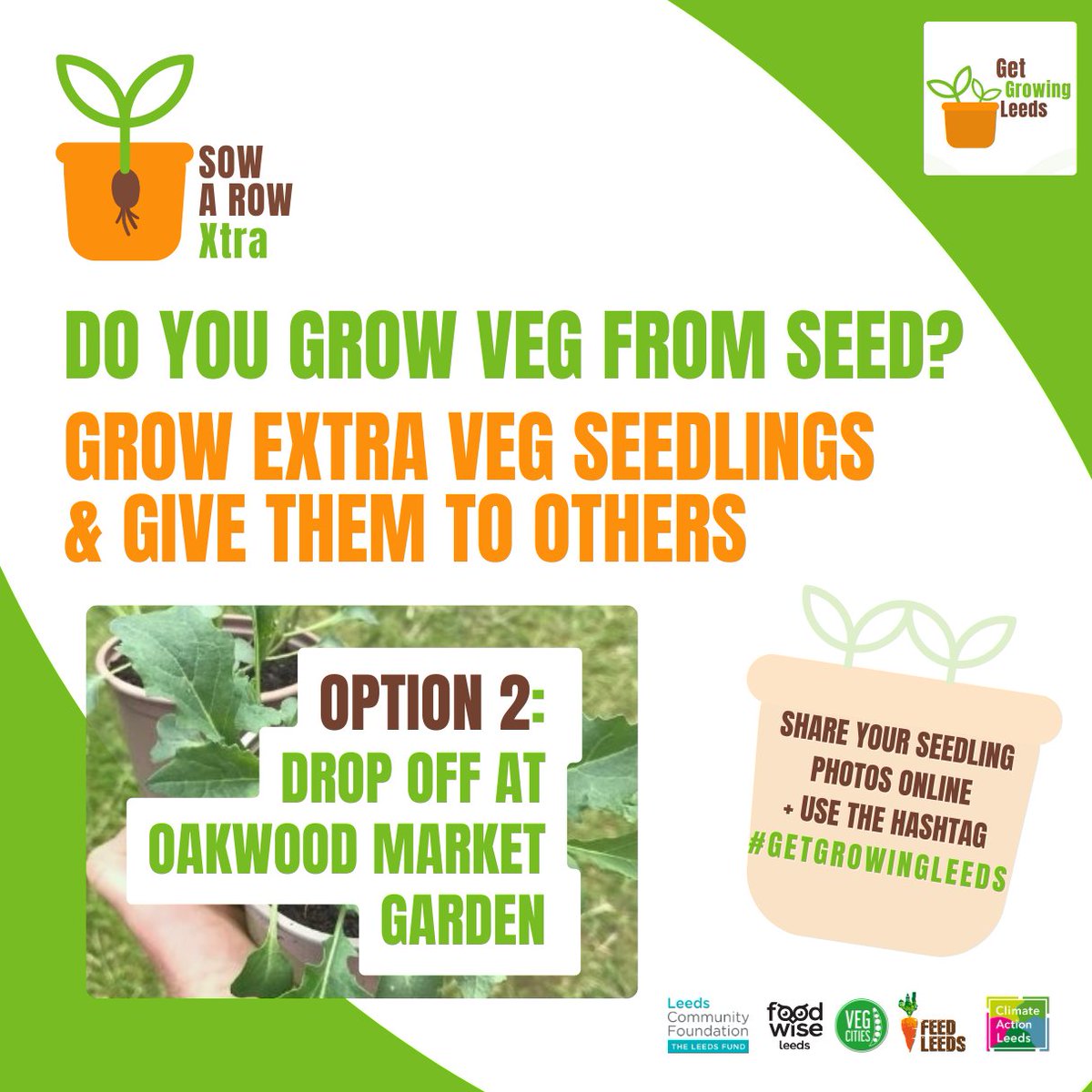Do you grow veg from seed? Its #GoodToGrow Week And we are launching our #GetGrowingLeeds with #SowARowXtra We want to get more people growing in #Leeds! Do you grow veg from seed? If so, you can help others with your know-how! For more details visit: feedleeds.org/sowx/