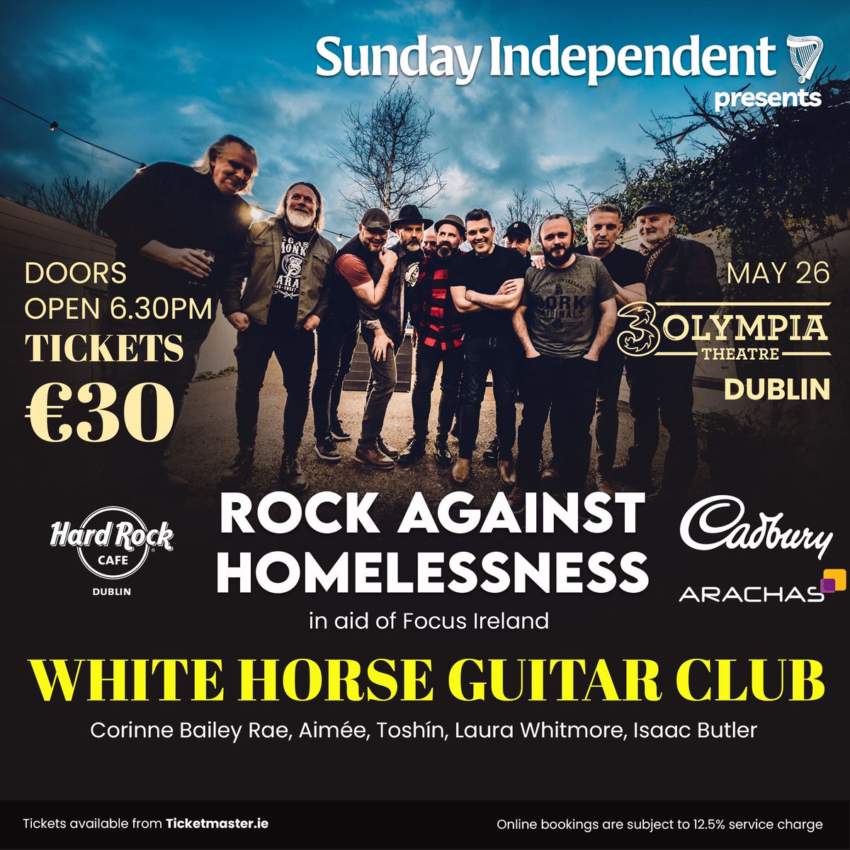 We're really looking forward to playing the <a href="/TheSundayIndo/">Sunday Independent</a> 'Rock Against Homelessness' at <a href="/3olympiatheatre/">3Olympia Theatre</a>  on May 26th. 🙌🏼🎶 

🎟️ Tickets &amp; More info- 3olympia.ie/whats-on/rock-…