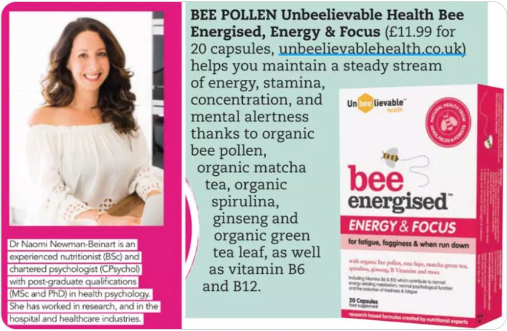 Brain fog? Exams? Run down? Dr Naomi Beinart recommends Bee energised to improve energy & focus. It's also helpful for studying, sports & fitness training, menopause & more.  In UK & Irish health stores & Ocado. 
#ukmfg #ukbloggers #gcses #alevels #exaseason
@topsanteuk