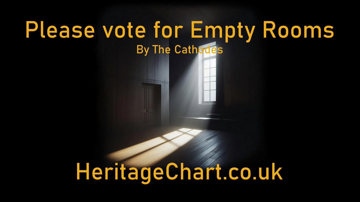 Really happy that we’ve entered the breakers of @MikeReadUK’s Heritage Chart. Please give “Empty Rooms” a vote at heritagechart.co.uk