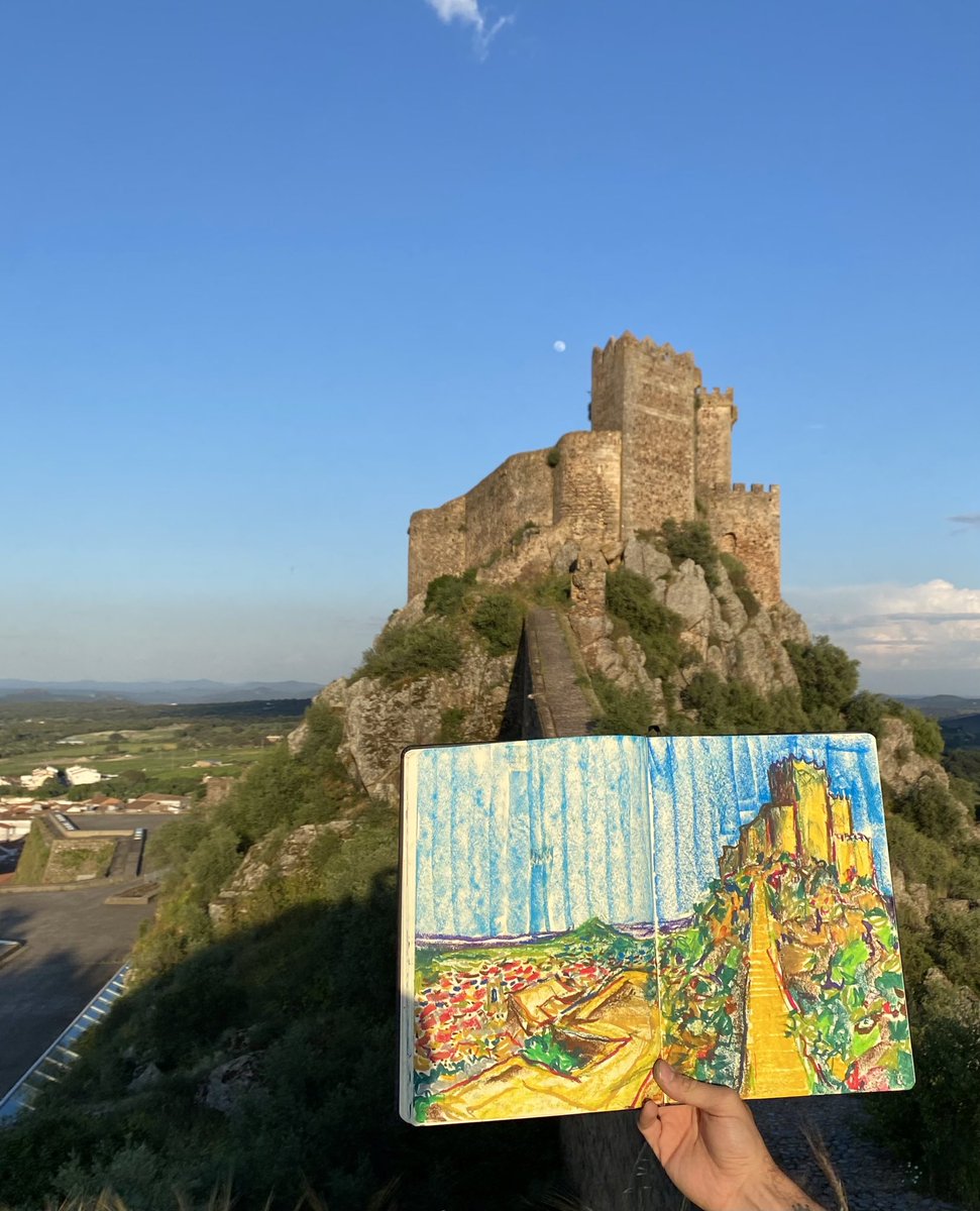 pintando por Alburquerque, que maravilla Extremadura!