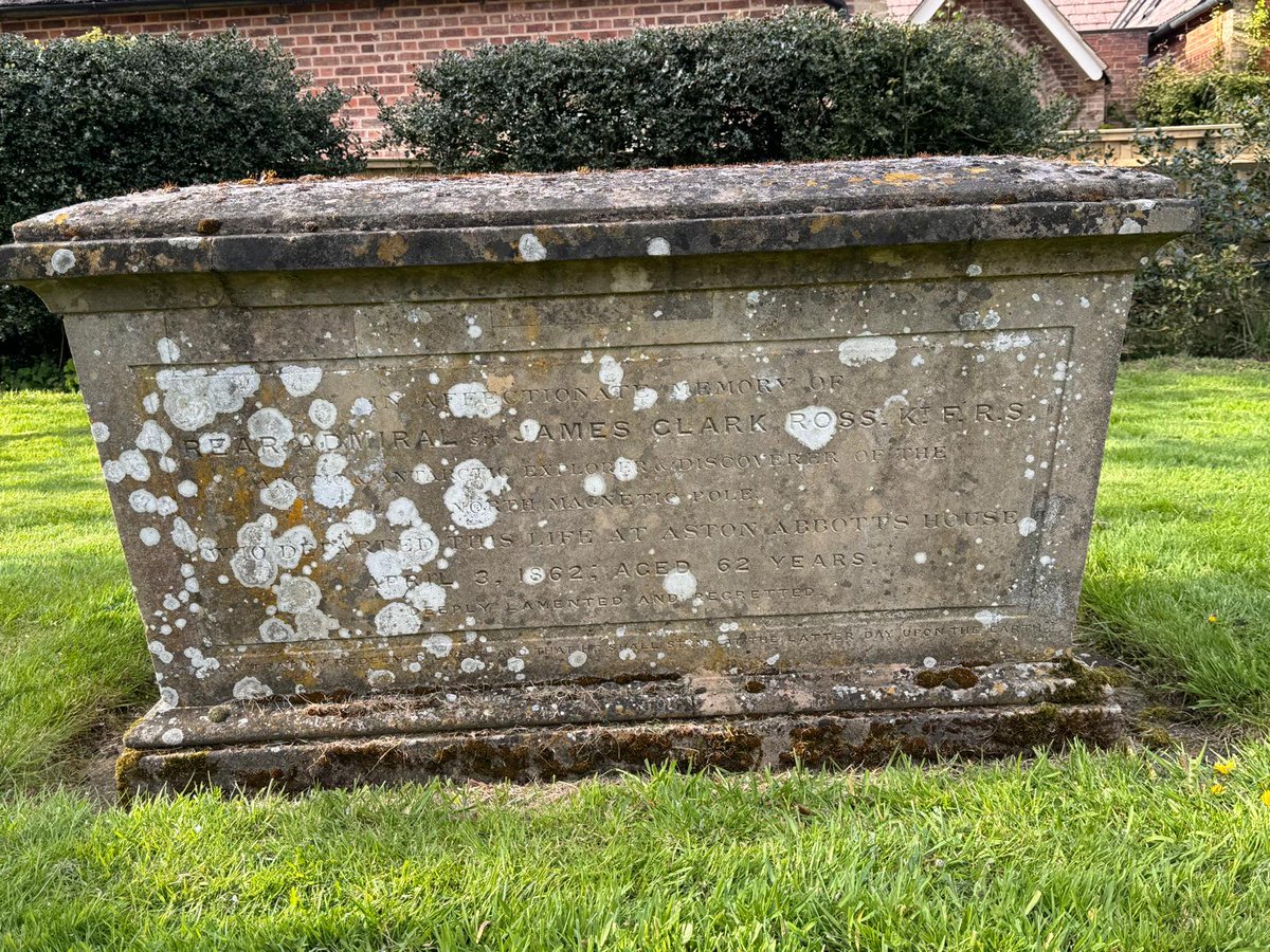 At church of St James the Great at Aston Abbotts. Of the Ross ice shelf etc.