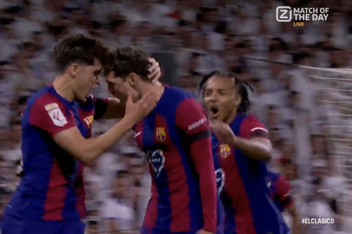 1-0 Barcelona. CHRISTENSEN HAS OPENED THE SCORE VS REAL MADRID IN SANTIAGO BERNABEU !!!!!!!!!!!!! WHAT A START !!!!!!!!!!!!!!!!