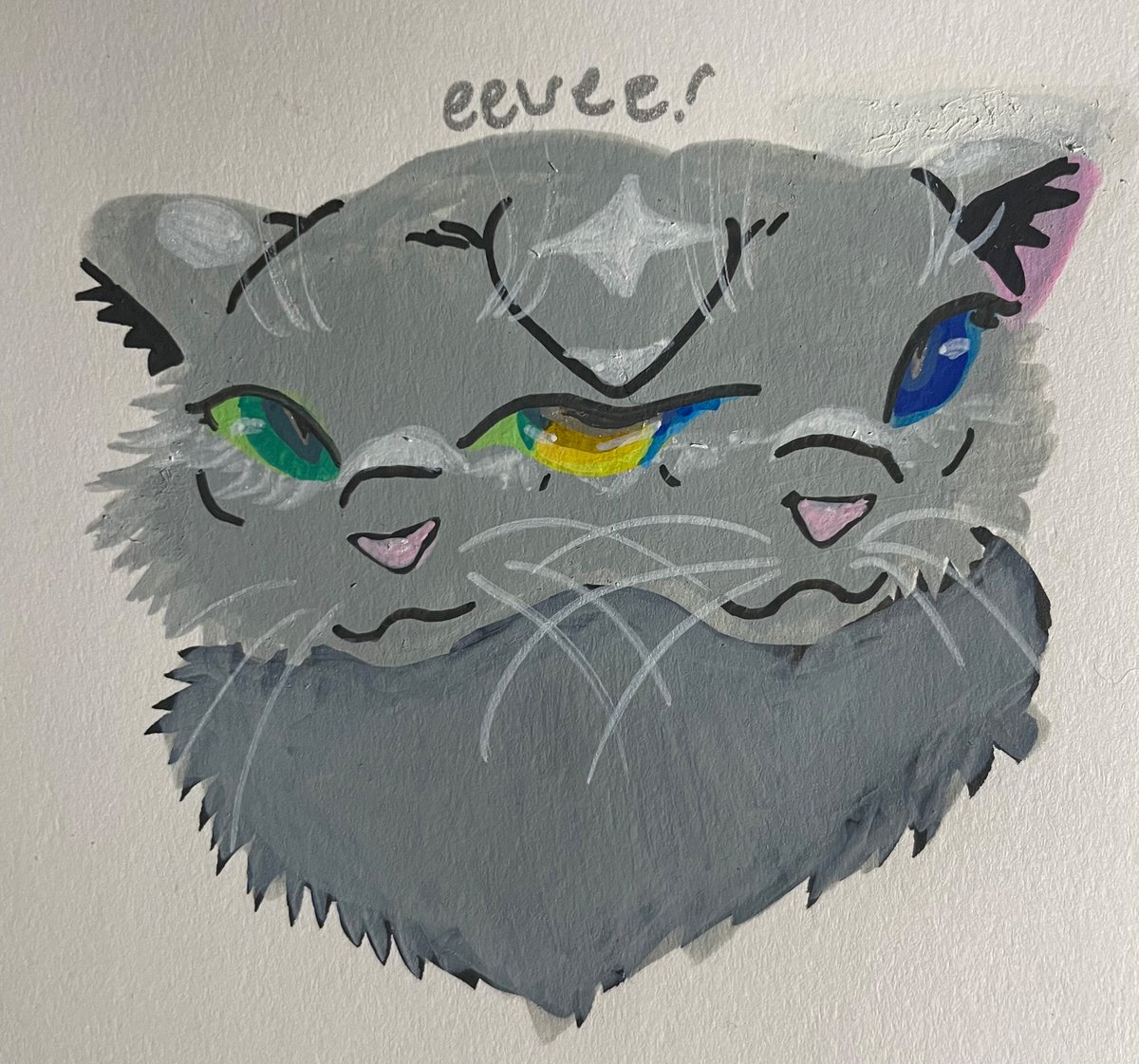 dovewing with the funny paint markers that are all over TikTok {#dovewing #warriorcats #shuttleart}