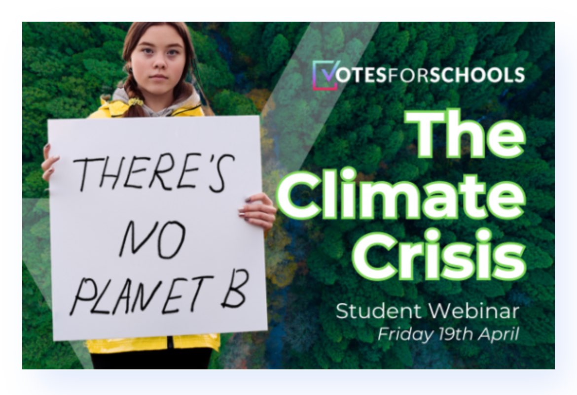 We are very proud of our #votesforschools pupil ambassadors who took part in a national webinar on Friday to discuss how they feel about climate change and what they would like to see happening to help look after our environment. #pupilvoice #EarthDay2024