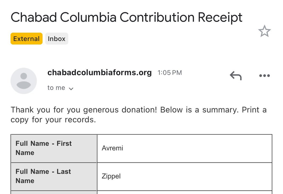 I just made a Passover donation to the heroes at Chabad of @Columbia, who are standing their post and providing resources to their students in the face of appalling antisemitism.

I encourage you to join me :)