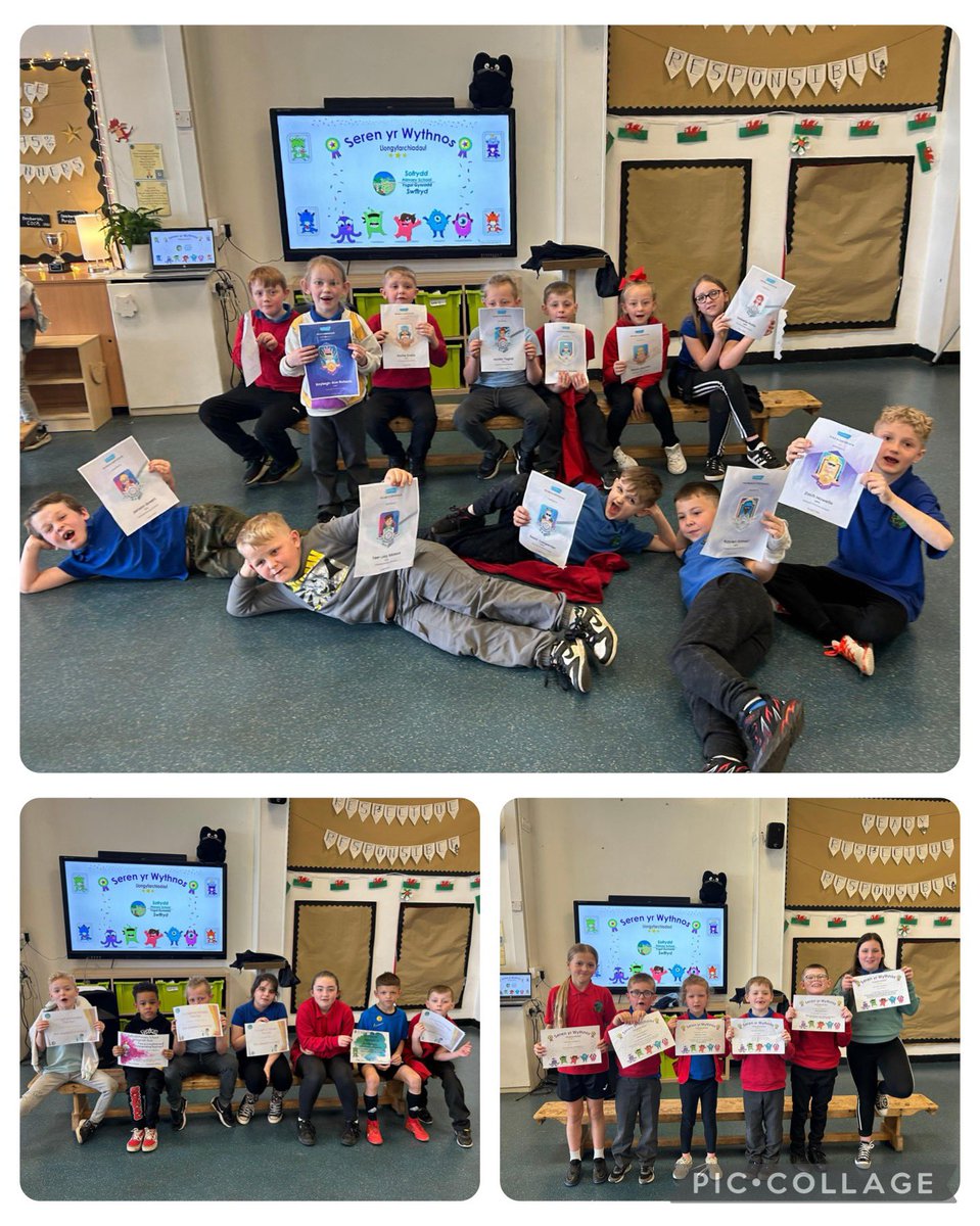 Celebrating our Seren Yr Wythnos and all our certificate winners this week 👏👏👏