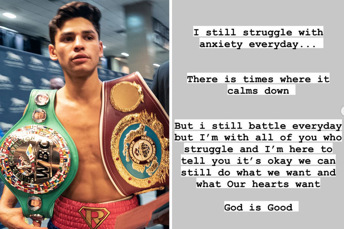 I respect @RyanGarcia a lot. He's just a young man living in a dark, evil world and struggling with alcoholism, anxiety, depression, etc but he brings light and the love and hope of Jesus to everyone he meets or speaks to 👏🏻🙌🏻🧡 He's an inspiration to many and a blessing as well.