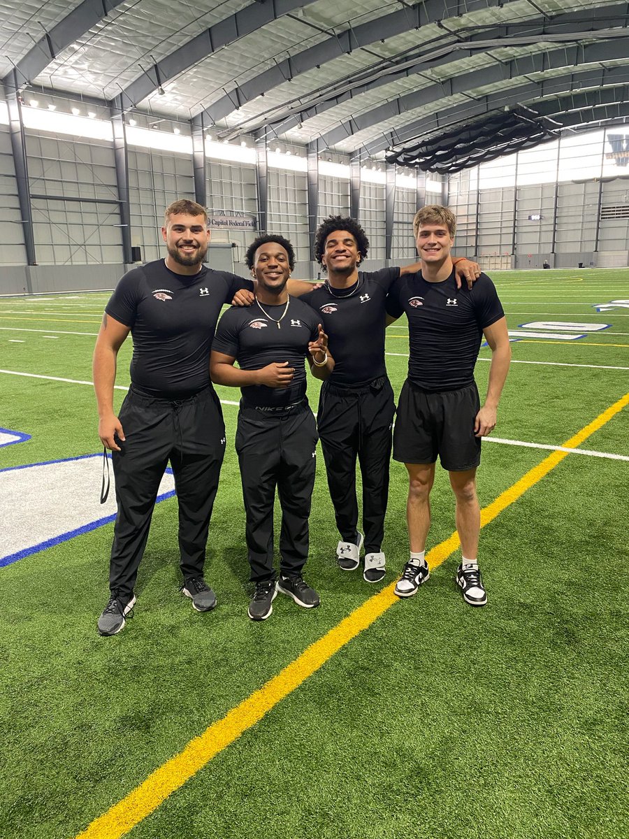 RavenFootballBC's tweet photo. Congratulations to our 4 players who were invited to the Chiefs Junior Pro Day today! 

Heath Baker (DE)
JaShawn Todd (WR)
Jacob Gathright (WR)
Jack Hoskins (CB)  

#UnleashGreatness https://t.co/p1n5L5Pzih