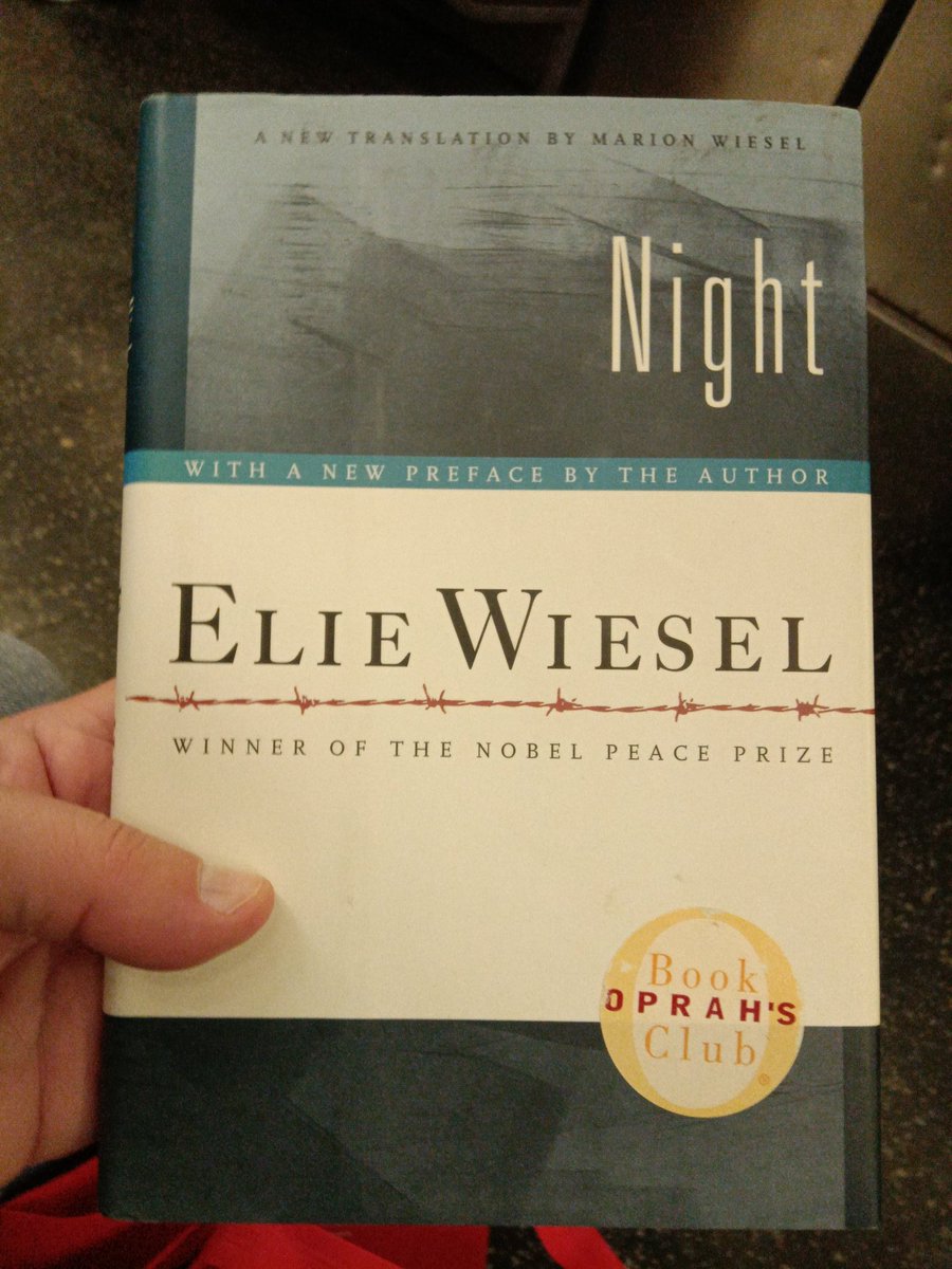 Today's book pickups. When you know, you know. #ElieWiesel #NobelPeacePrize #Night #Holocaust #TheHolocaust #Night #literature
